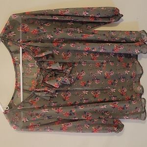 Floral Hollister Top